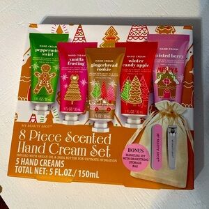 Hand Cream set 8 pc NIB perfect for gift giving 5 cream delicious scents
